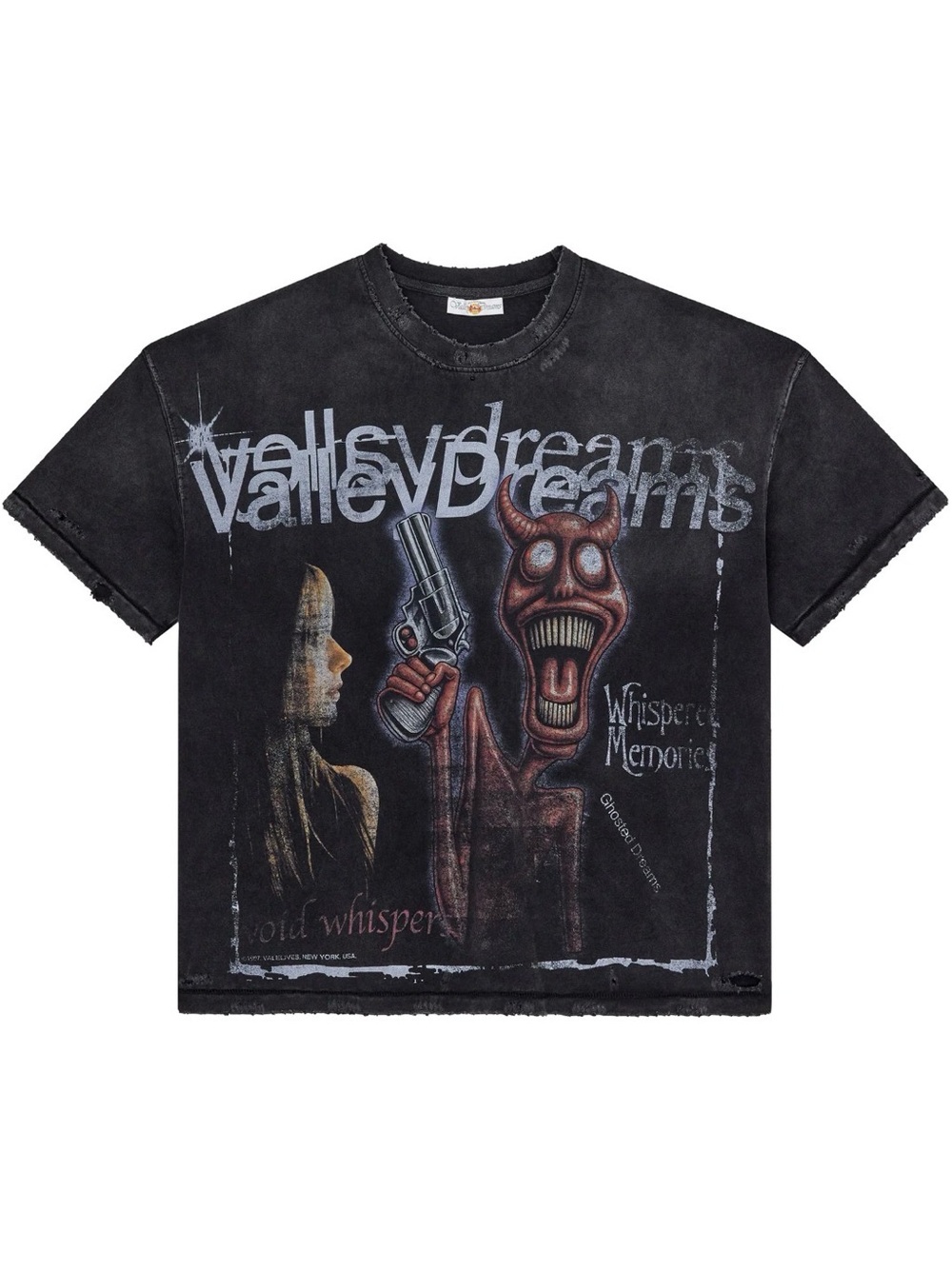Valley Dreams “Psychopath” Graphic Black Band Tee